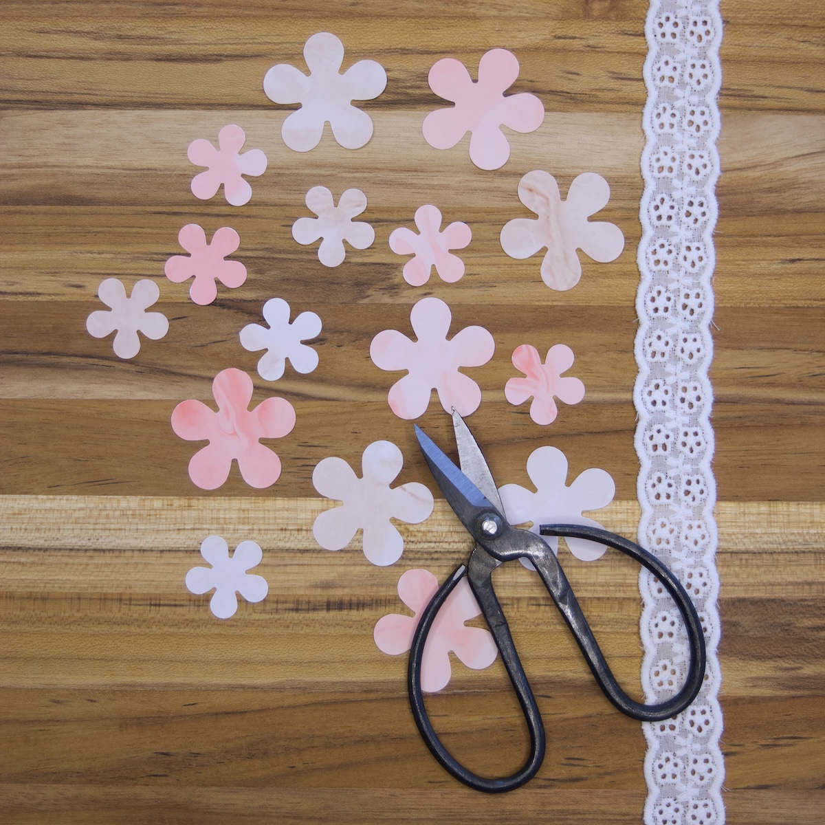 In voller Blüte. - Sticker Flakes Set