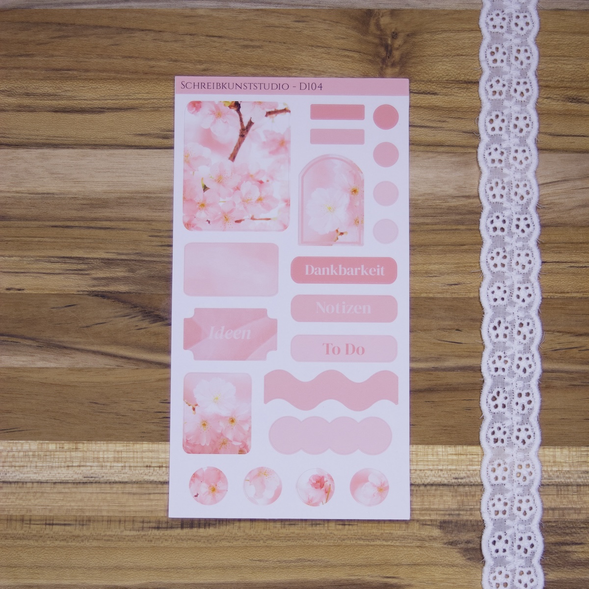 Kirschblütenzeit. – Sticker Sheet