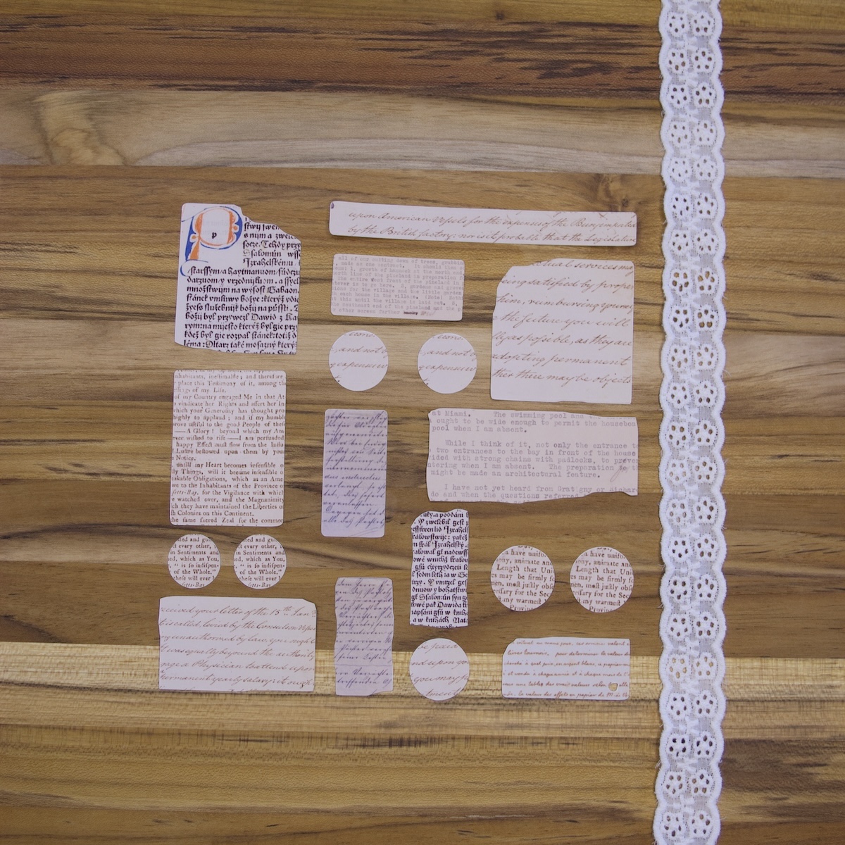 Zwischen den Zeilen. – Handschriften Sticker Flakes