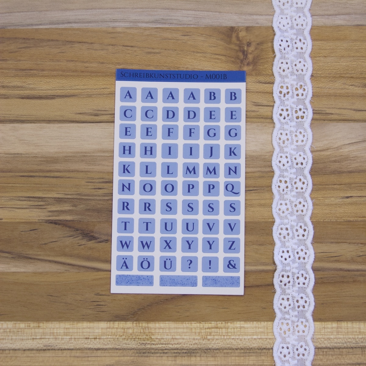 Deine Worte. – Alphabet Sticker Sheet